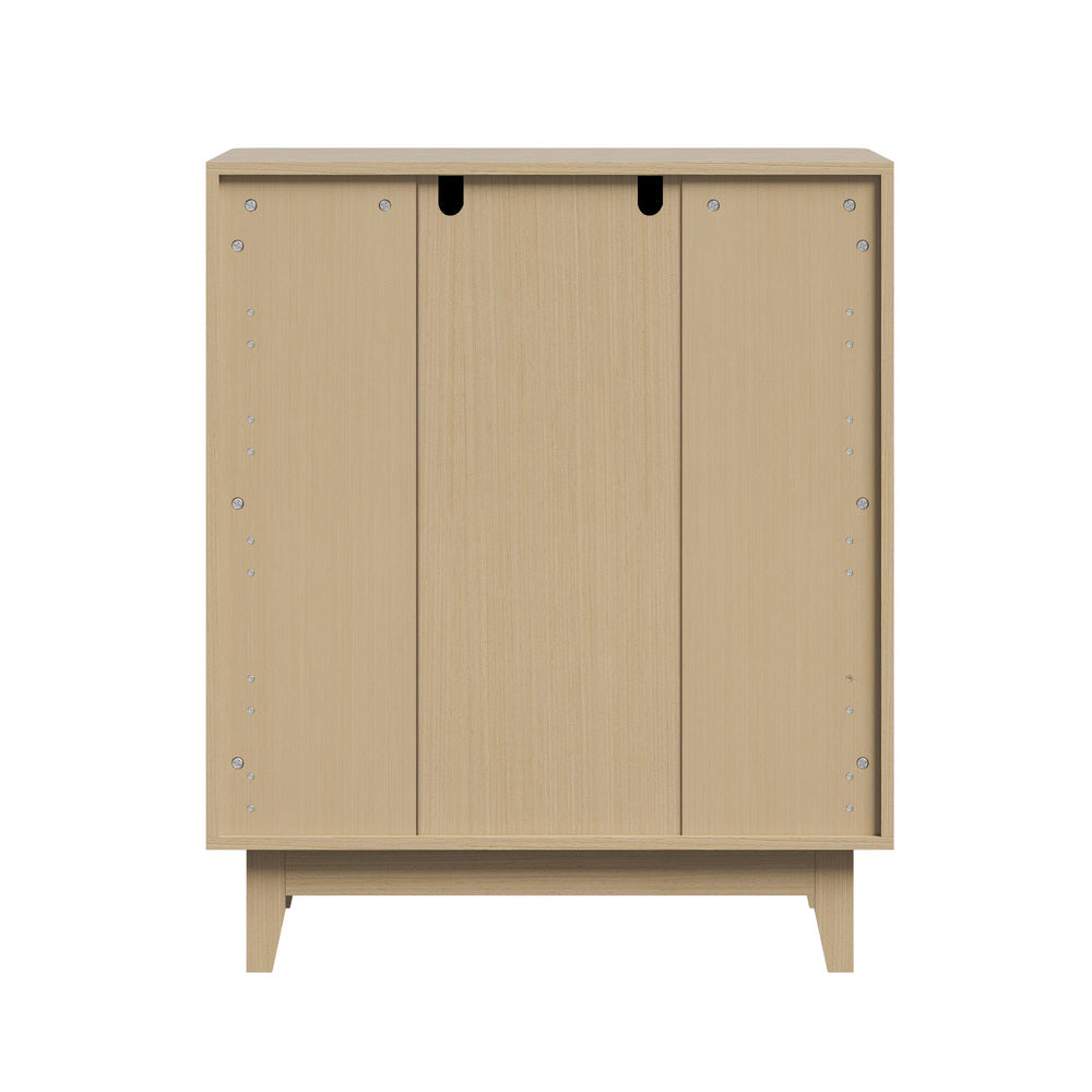 Alina Ripple Effect Modern 5 Chest Of Drawers | Scandi 5 Draw Tallboy Storage Unit