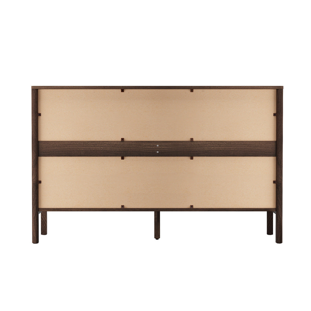Aston 6 Chest Of Draws Handle Free Dresser Unit | Modern Scandi Style Six Draw Lowboy
