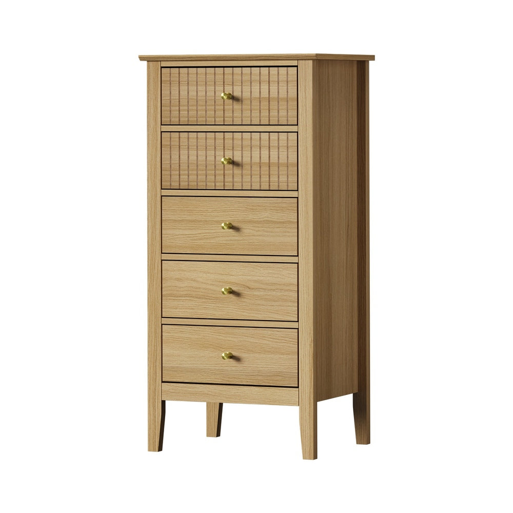 Centrum Nuovo 5 or 6  Drawer Tallboy Dresser | Modern Bedroom Storage Unit Cabinet