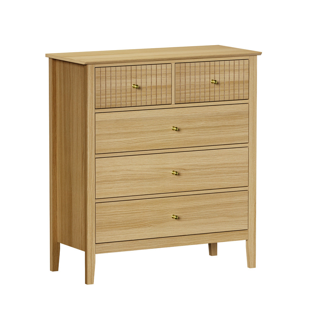 Centrum Nuovo 5 or 6  Drawer Tallboy Dresser | Modern Bedroom Storage Unit Cabinet
