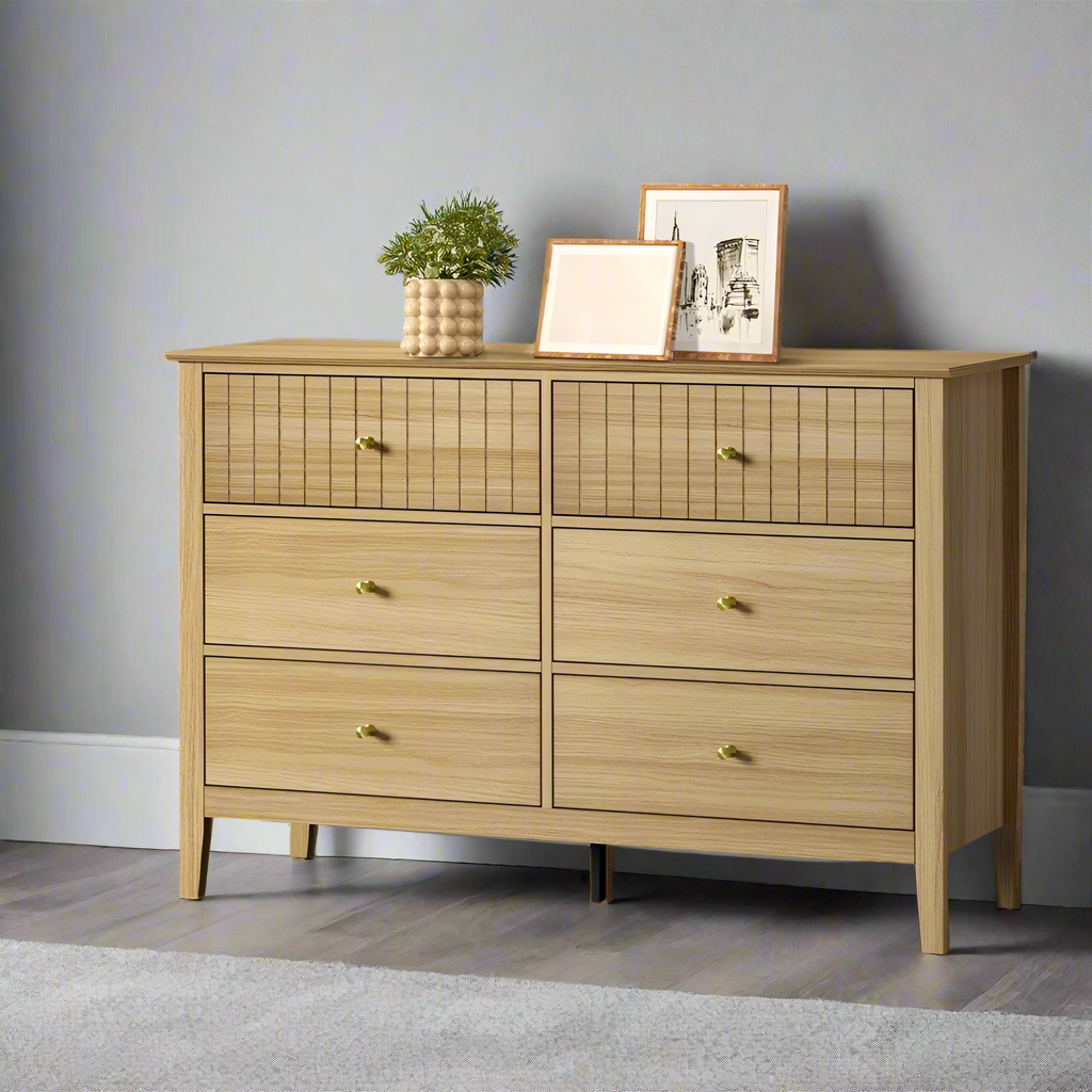 Centrum Nuovo 5 or 6  Drawer Tallboy Dresser | Modern Bedroom Storage Unit Cabinet
