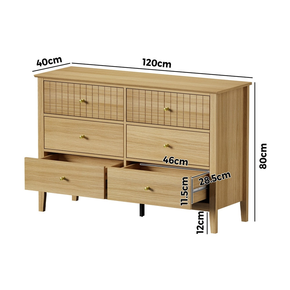 Centrum Nuovo 5 or 6  Drawer Tallboy Dresser | Modern Bedroom Storage Unit Cabinet