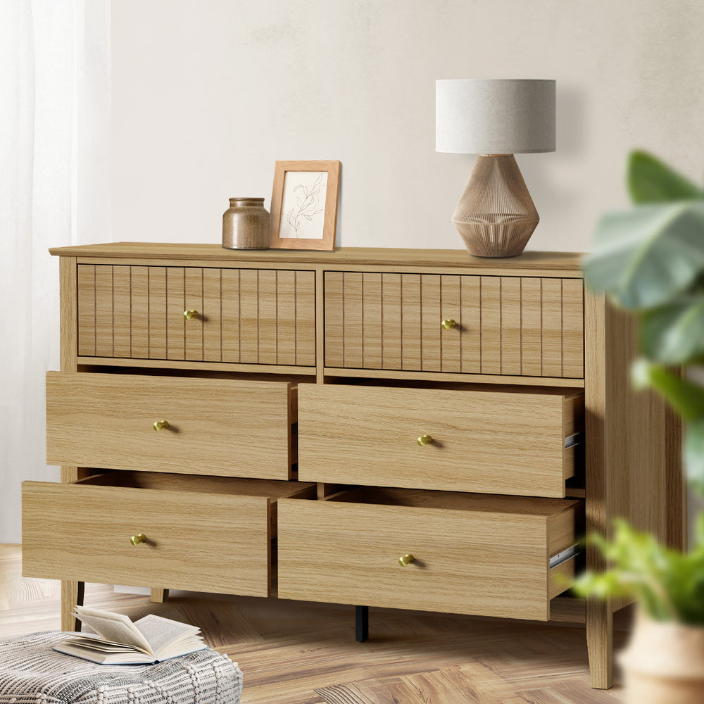 Centrum Nuovo 5 or 6  Drawer Tallboy Dresser | Modern Bedroom Storage Unit Cabinet