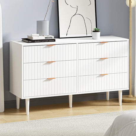 Centrum Bedroom 4 or 6 Chest of Drawers Tallboy Cabinet | Blanco Nuvo Modern Tallboy Storage Cabinet