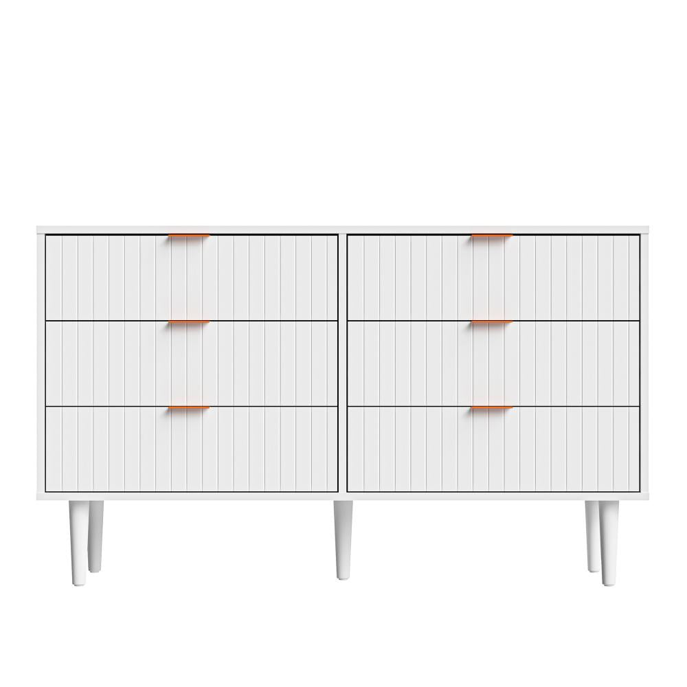 Centrum Bedroom 4 or 6 Chest of Drawers Tallboy Cabinet | Blanco Nuvo Modern Tallboy Storage Cabinet