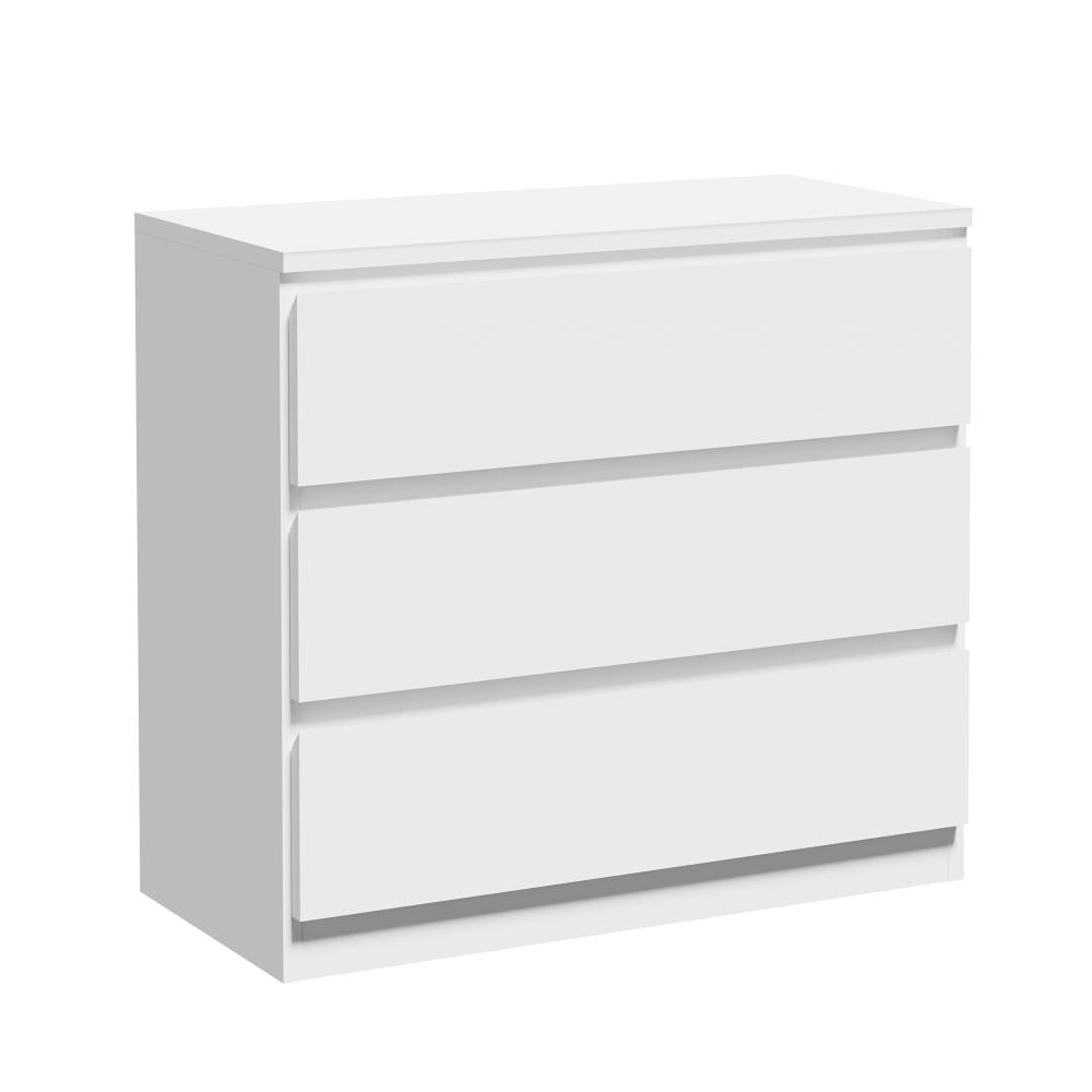 Santori Blanco Modern Chest Of Drawers Storage Cabinet | Elegant White Wooden Tallboy