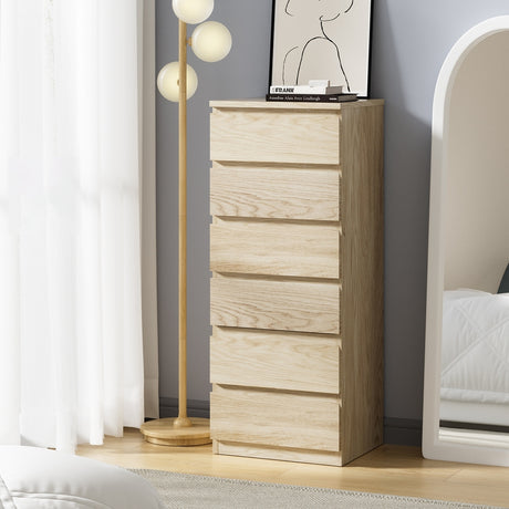 Santori Naturo Modern Chest Of Drawers Storage Cabinet | Wooden Tallboys in 3 or 6 Drawer Option