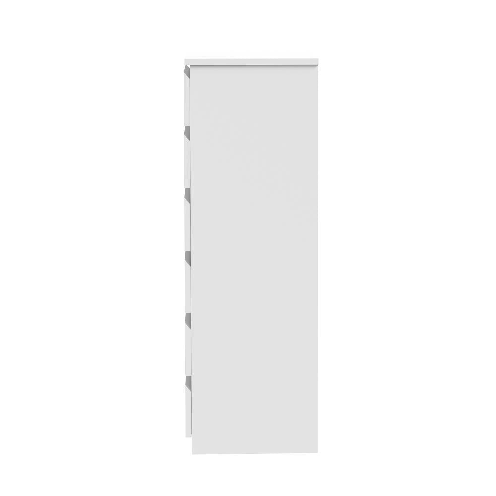 Santori Blanco Modern Chest Of Drawers Storage Cabinet | Elegant White Wooden Tallboy