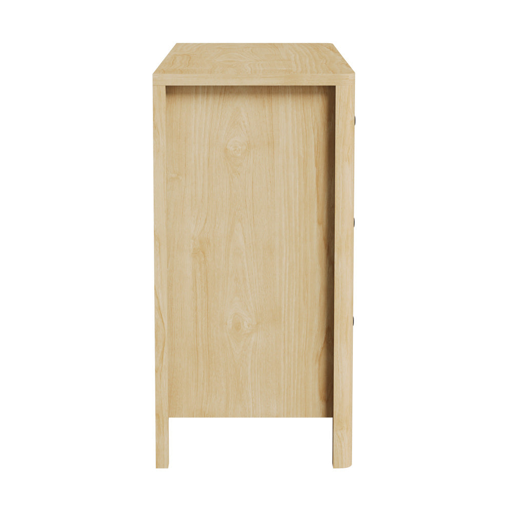 Amaro 6 Draw Chest of Drawers Dresser Unit | Modern Style Ripple Front Storage Bedroom Cabinet