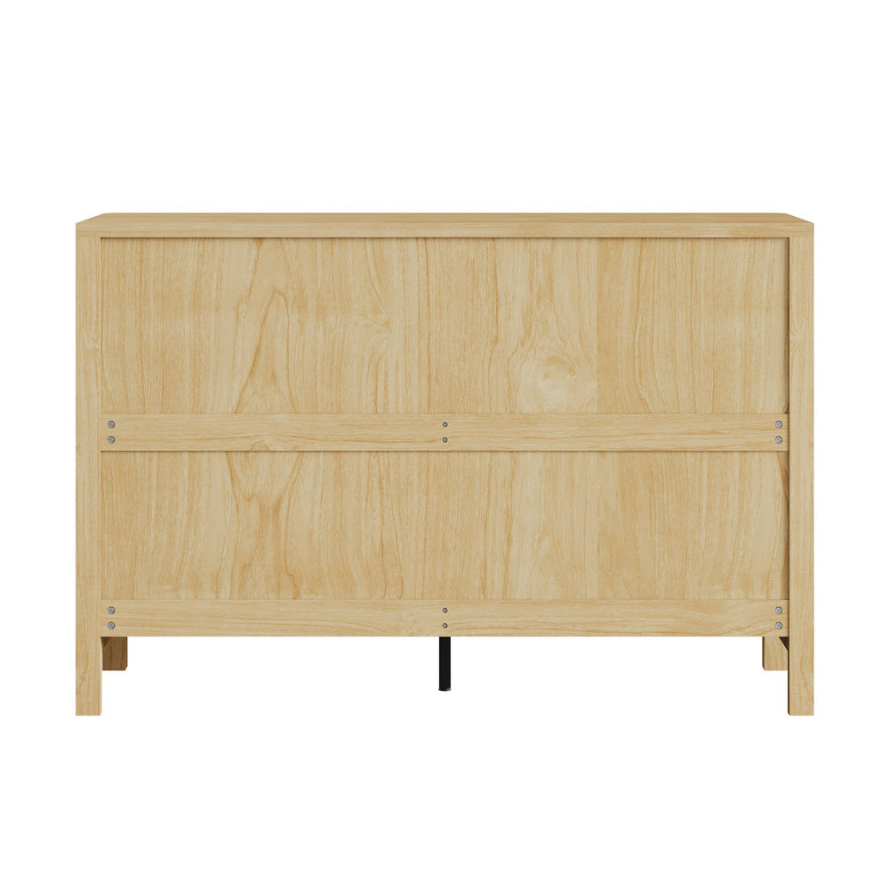 Amaro 6 Draw Chest of Drawers Dresser Unit | Modern Style Ripple Front Storage Bedroom Cabinet