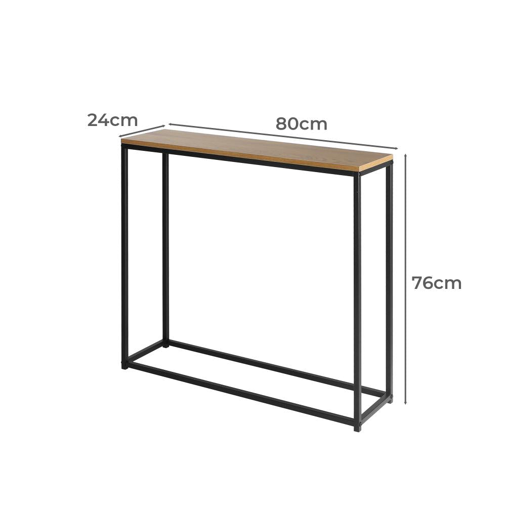 Pax Romana Marble Effect Top Console Table | Modern Sleek Entry Hallway Table