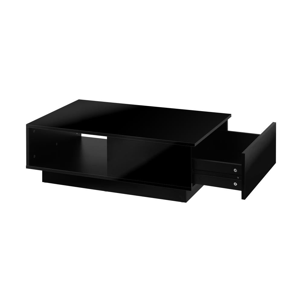 Peruzzi High Gloss LED Coffee Table | Multi Storage Modern LED Feature Table