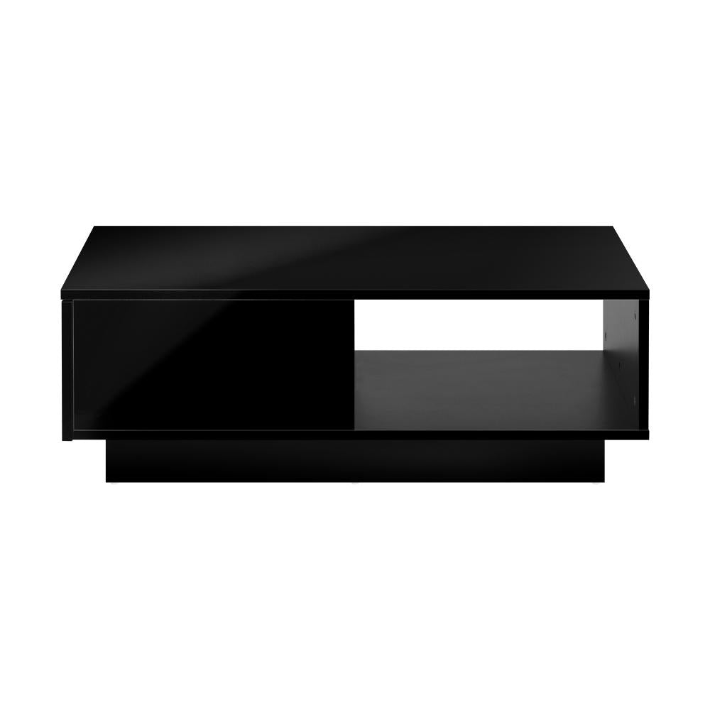 Peruzzi High Gloss LED Coffee Table | Multi Storage Modern LED Feature Table