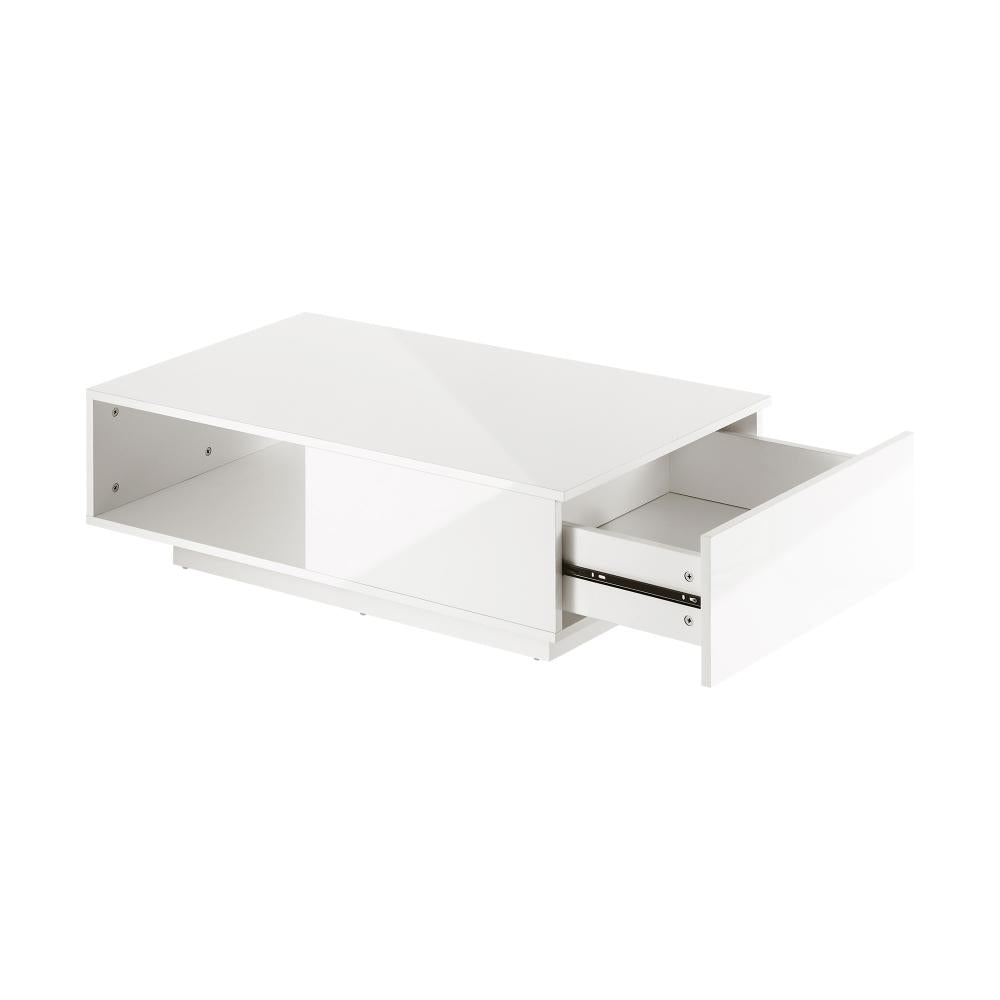 Peruzzi High Gloss LED Coffee Table | Multi Storage Modern LED Feature Table