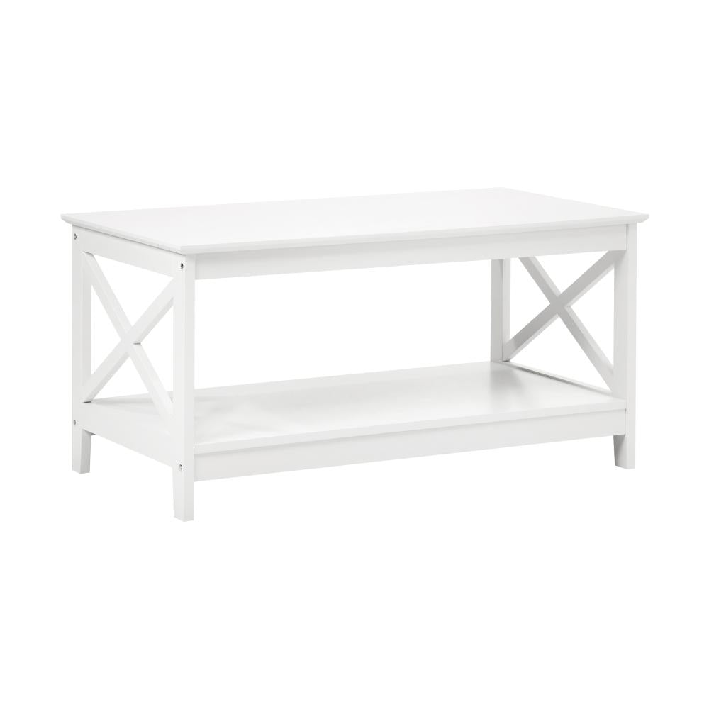Palermo X-Beam 2 Tier Wooden Coffee Table | Modern Versatile Coffee Table