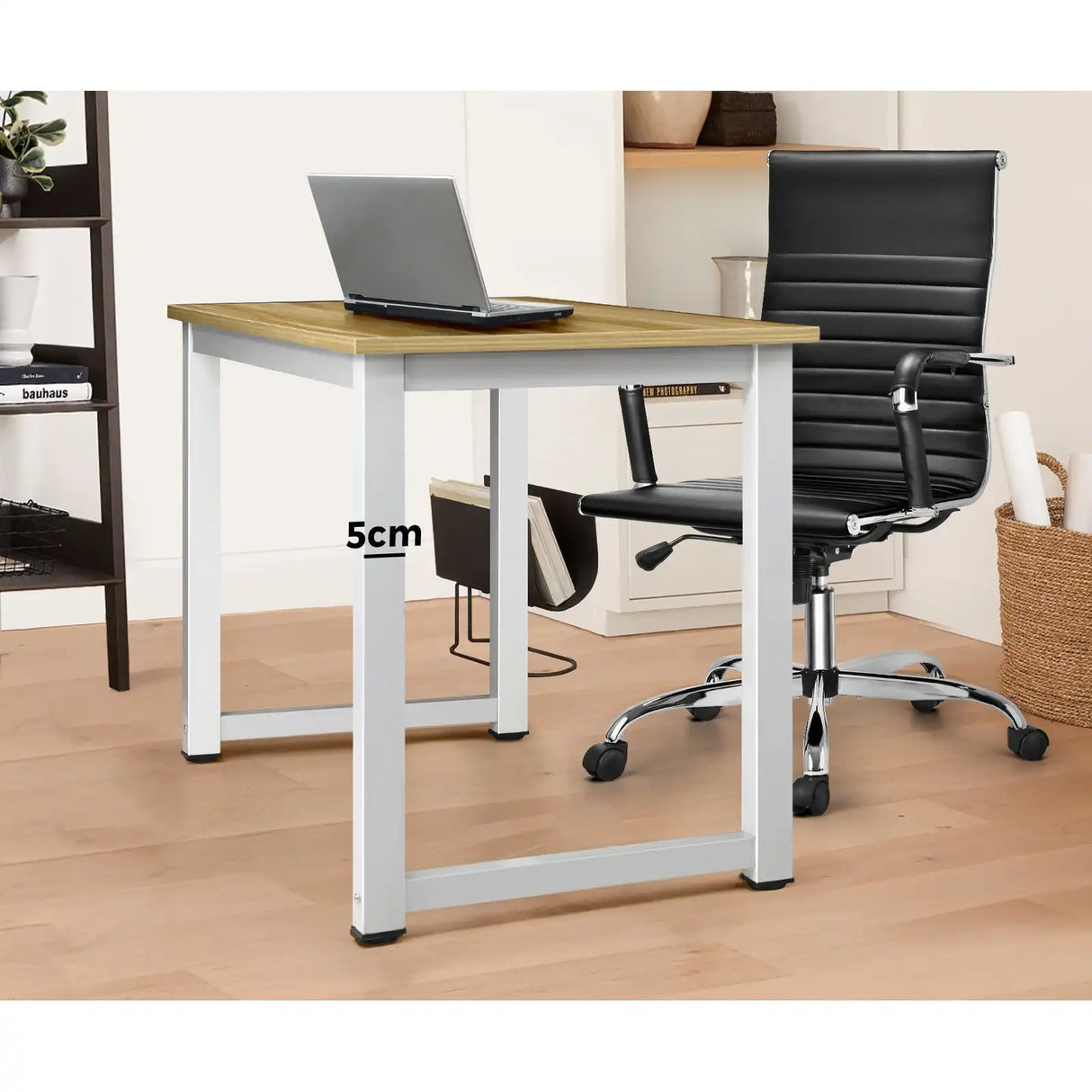 Gadgetz 120cm Modern Computer Desk | Stylish Office Desk Workstation