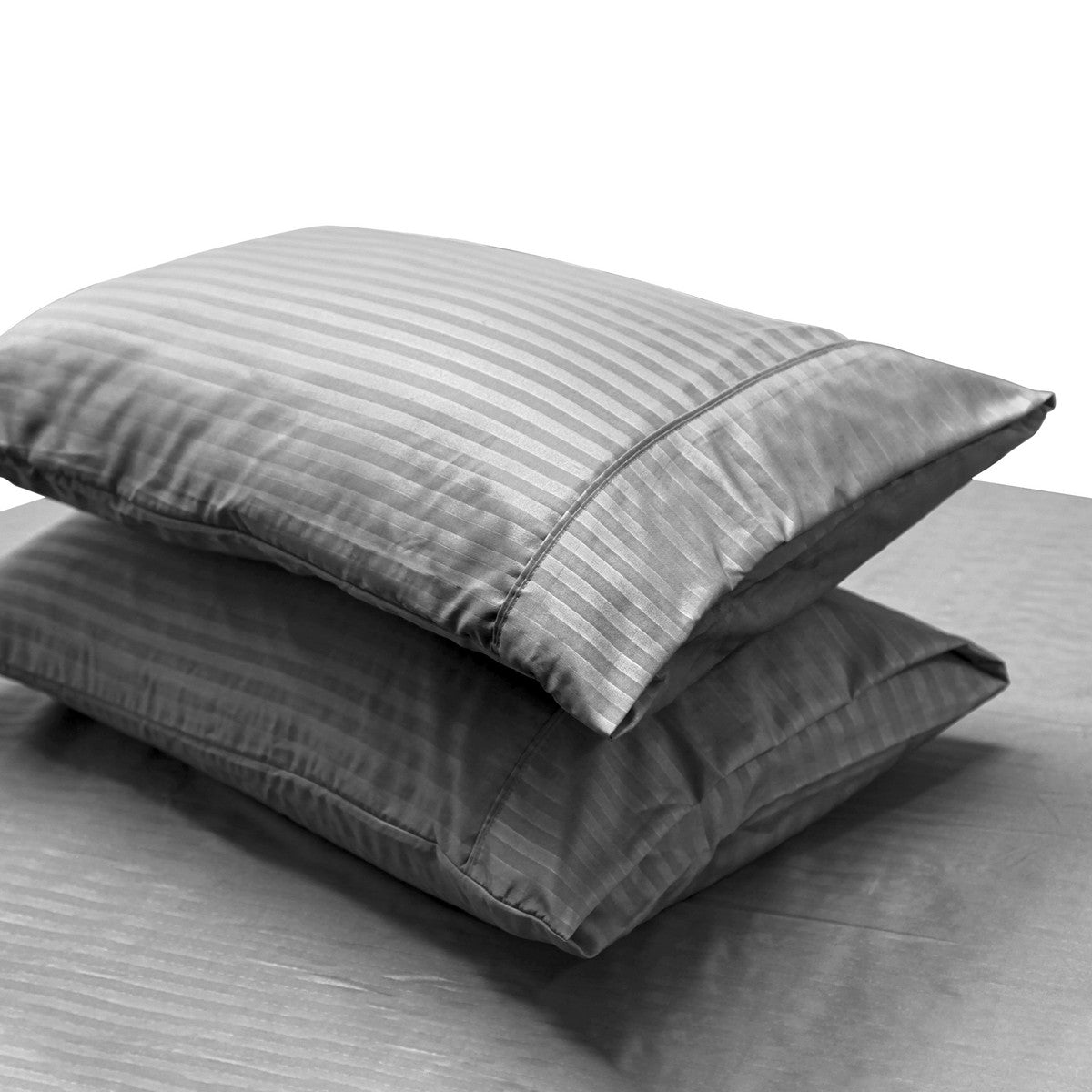 2000TC Pin Stripe Bamboo Cooling Fitted Sheet Combo Set | Hotel Quality Jacquard Bamboo Sheets