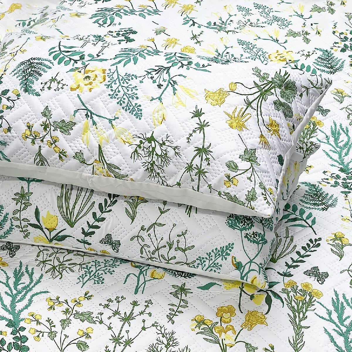 Ramesses Soft Bamboo Cooling Ultrasonic Quilt Cover Set With Fitted Sheet | Printed Design Bamboo Bedding Set