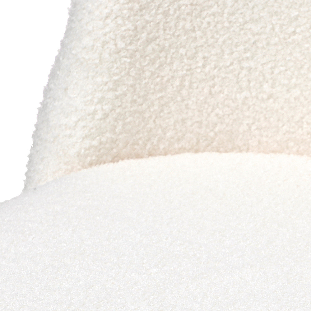 Set of Two Teddy Lilo Boucle Fabric Dining Chairs | Premium Boucle Fabric Dining Chair Set