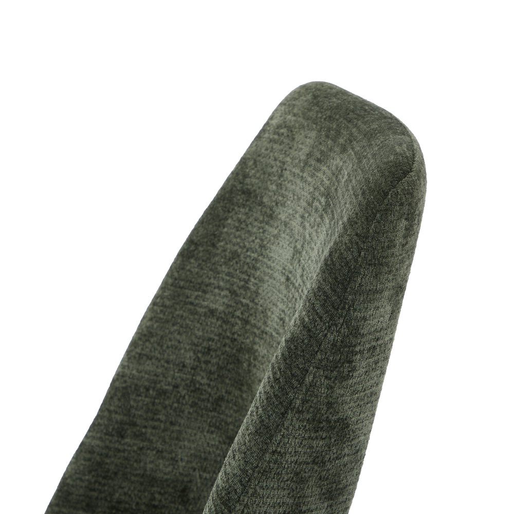 Set of Two Aspire Plush Chenille Fabric Dining Chairs | Premium Fabric Dining Chair Set