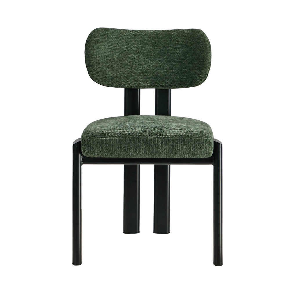 Set of Two Oslo Curved Modern Dining Chairs | Minimalist Luxury Designer Dining Chairs