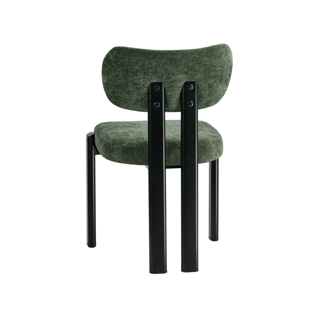 Set of Two Oslo Curved Modern Dining Chairs | Minimalist Luxury Designer Dining Chairs