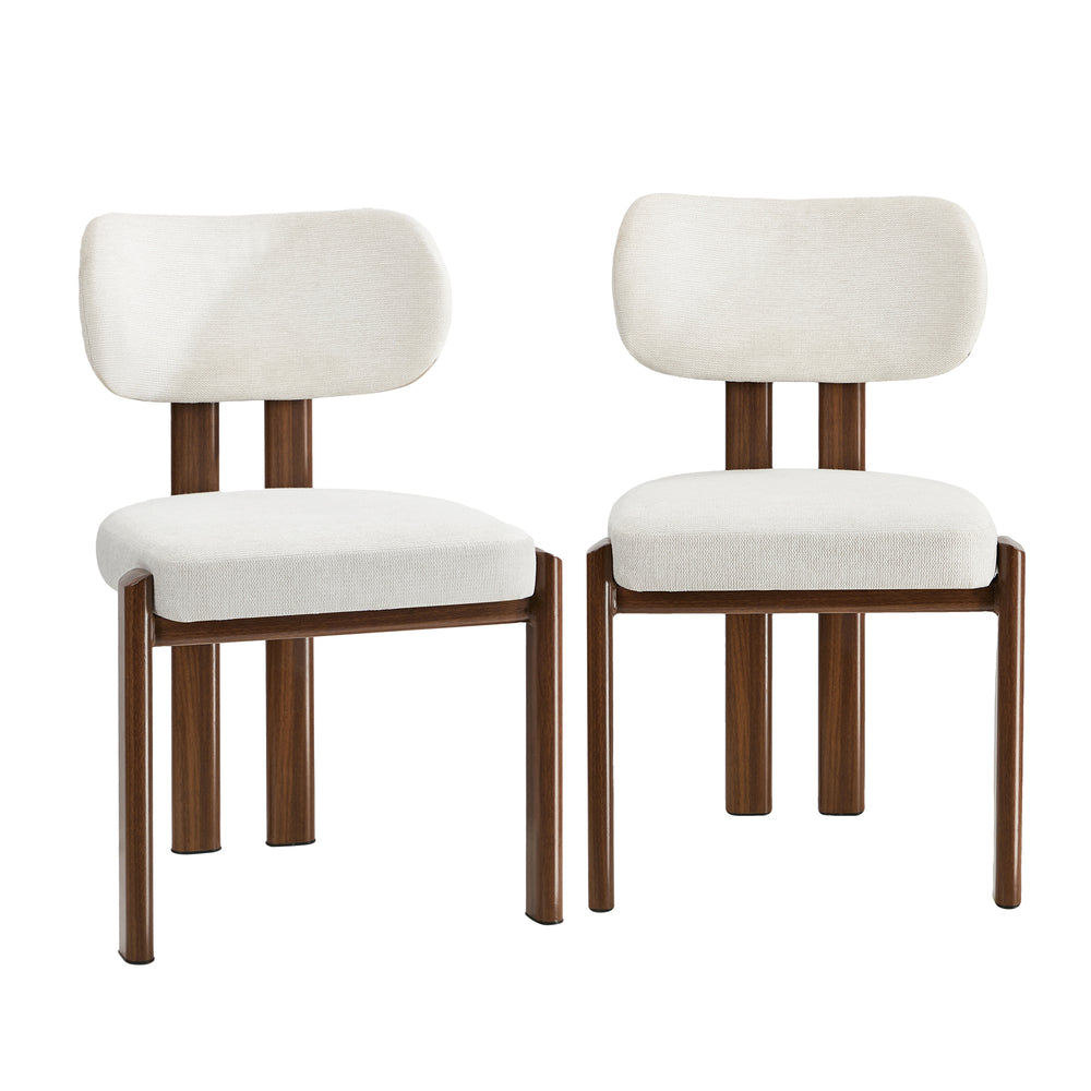 Set of Two Oslo Curved Modern Dining Chairs | Minimalist Luxury Designer Dining Chairs
