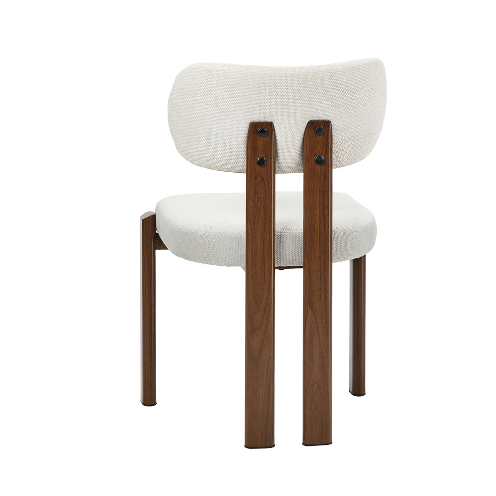 Set of Two Oslo Curved Modern Dining Chairs | Minimalist Luxury Designer Dining Chairs