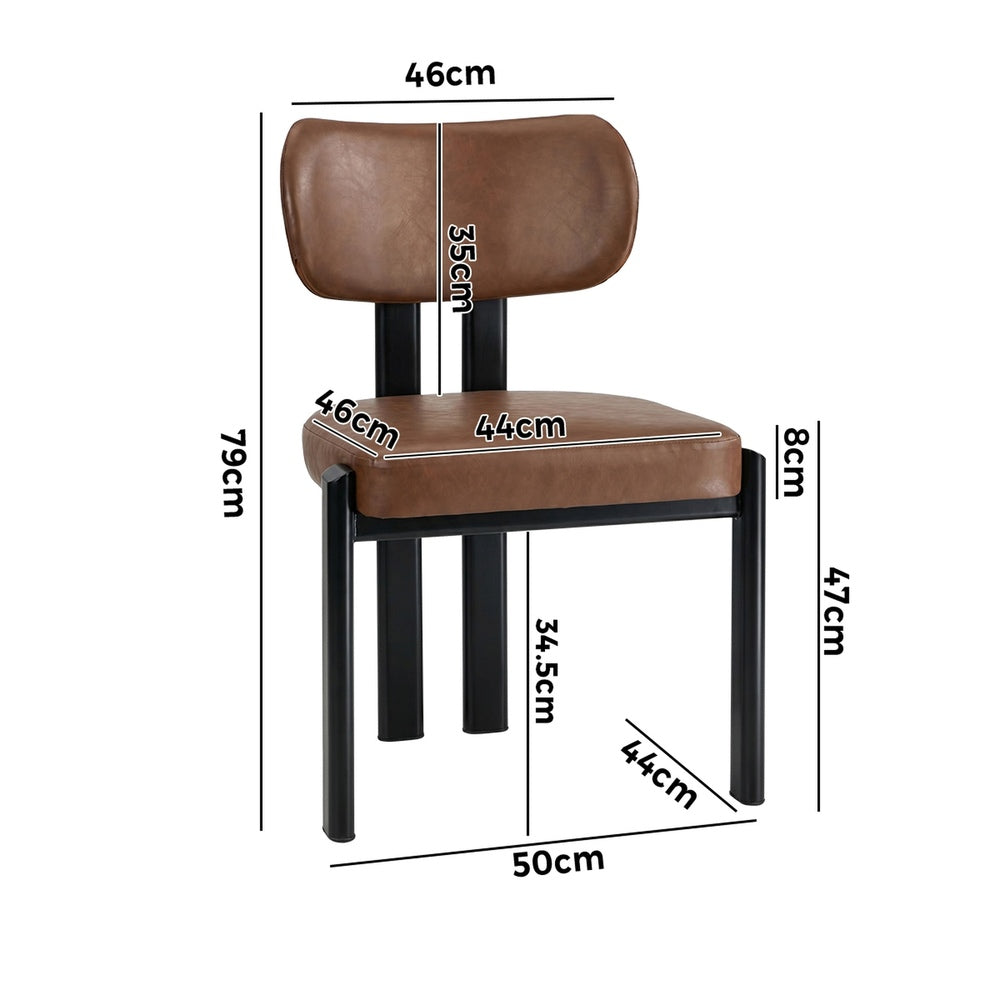 Set of Two Oslo Curved Modern Dining Chairs | Minimalist Luxury Designer Dining Chairs