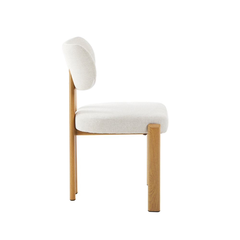 Set of Two Oslo Curved Modern Dining Chairs | Minimalist Luxury Designer Dining Chairs
