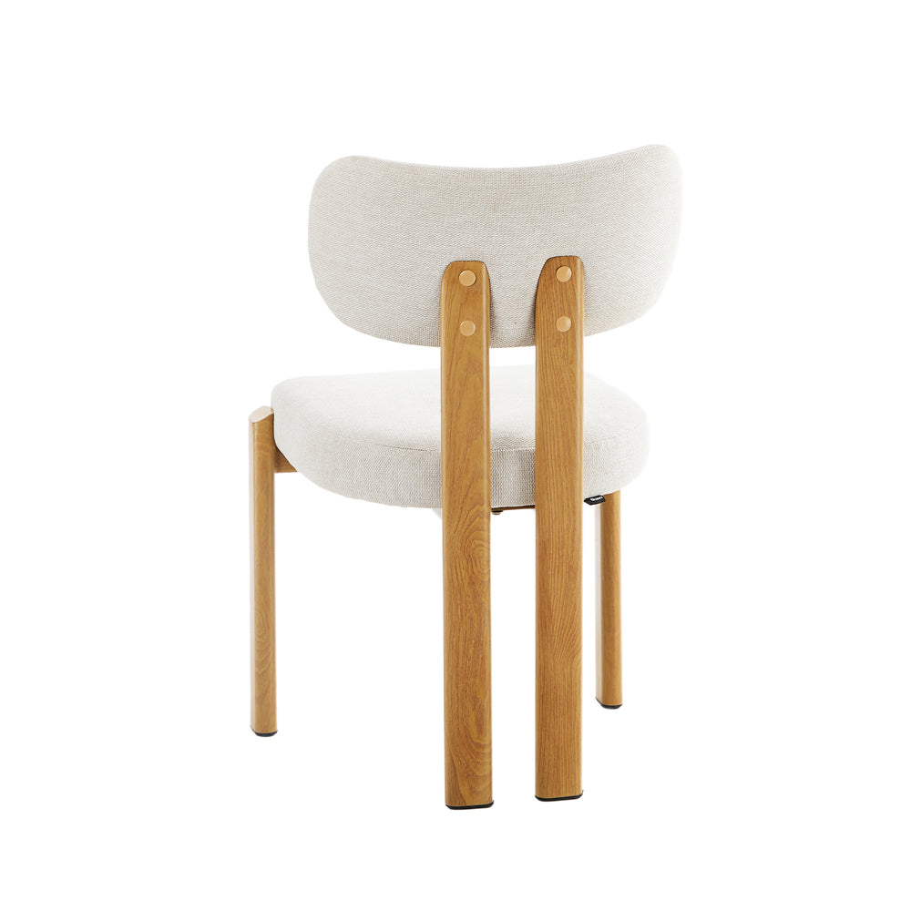 Set of Two Oslo Curved Modern Dining Chairs | Minimalist Luxury Designer Dining Chairs