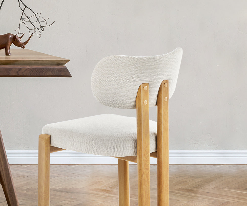 Set of Two Oslo Curved Modern Dining Chairs | Minimalist Luxury Designer Dining Chairs