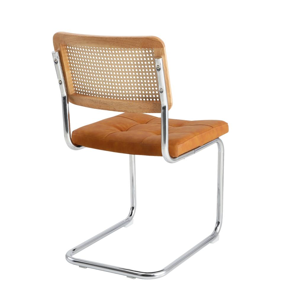 Set of Two Amolfo Designer Dining Chairs | Retro Style Wooden Variety Dining Chairs