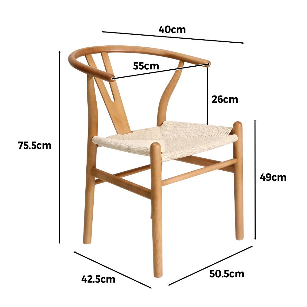 Designer Replica Hans Wegner Wishbone Chair | Retro Modern Wooden Wishbone Dining Chairs