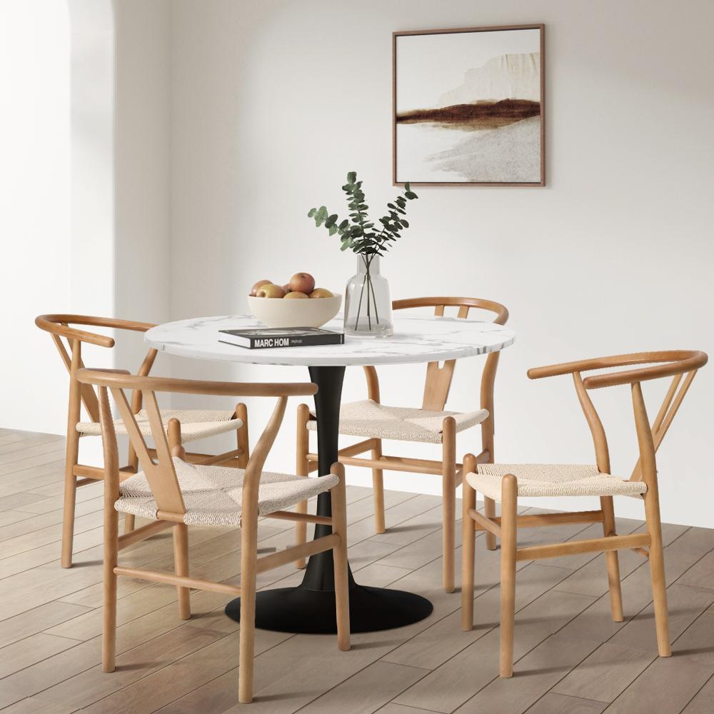 Designer Replica Hans Wegner Wishbone Chair | Retro Modern Wooden Wishbone Dining Chairs