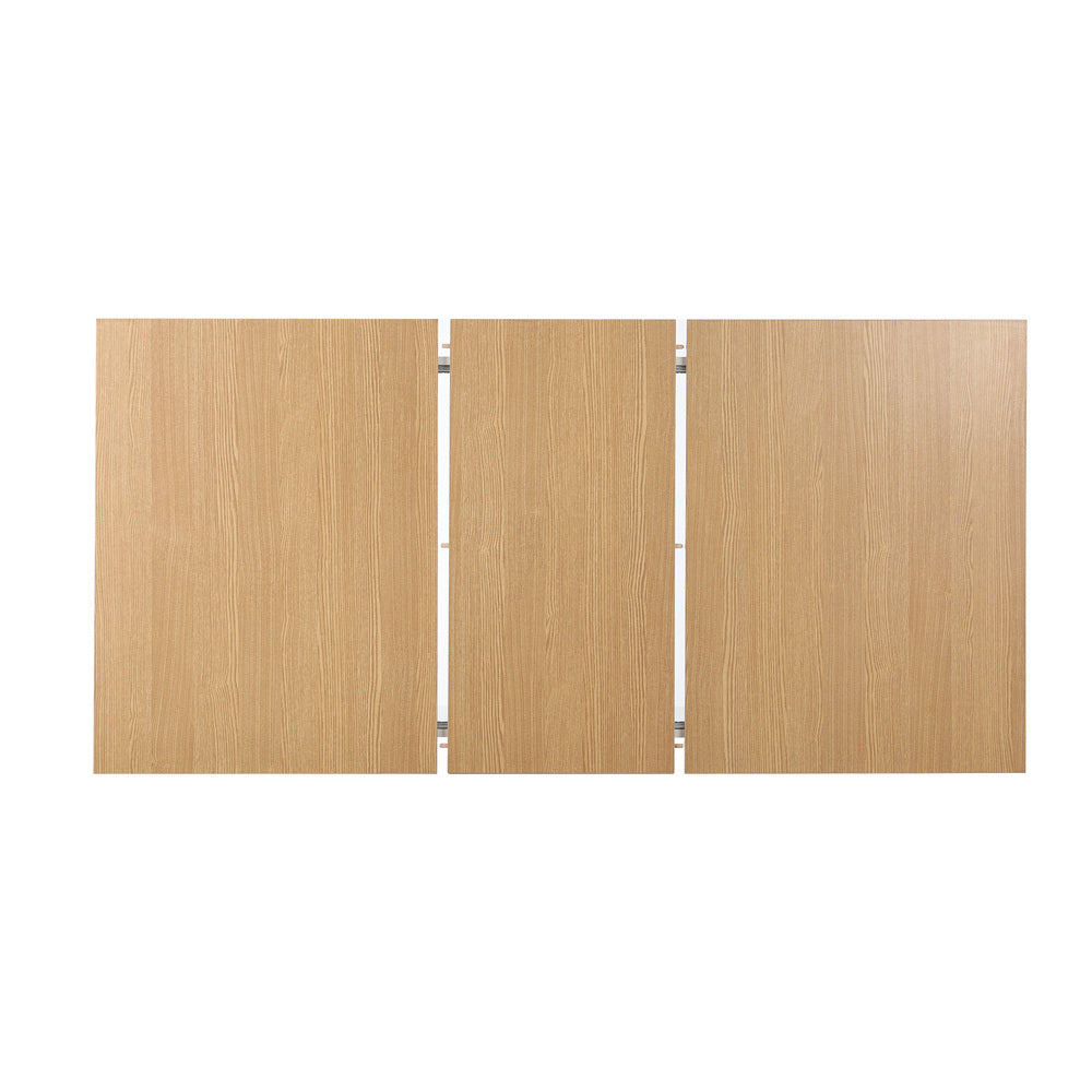 Rialto 160-200cm Extendable Dining Table Set | 7 Piece Two Tone Dining Table and White Padded Chairs Package