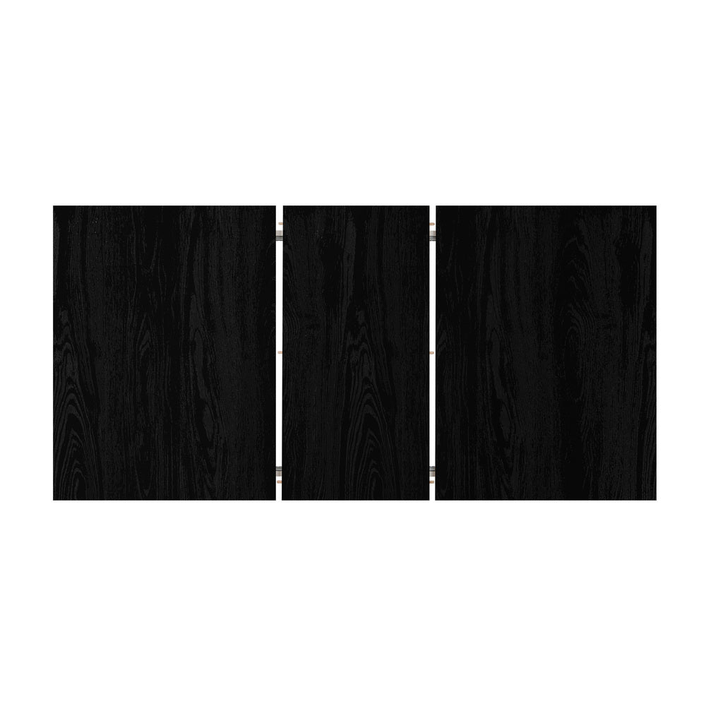 Julius Nero Extendable 120-160cm Dining Table Set | 5-7 Seater Premium All Black Modern Dining Table Set