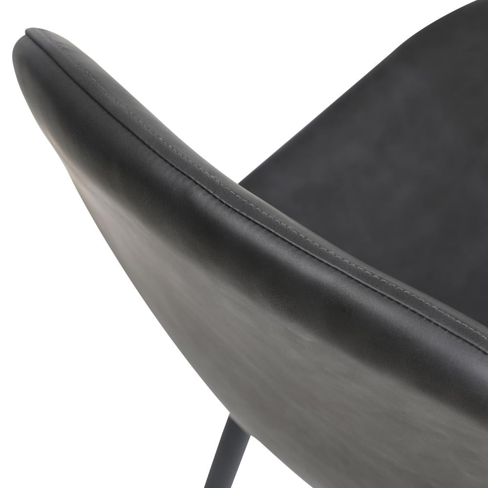 Murano 5pc Dining Table Set Premium PU Leather Chairs | Premium Modern Dining Table Marble Style Top