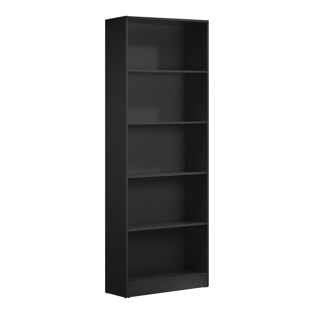 Milanese 5 Tier Wooden Display Unit | Modern Wooden Bookshelf Storage Shelving Unit