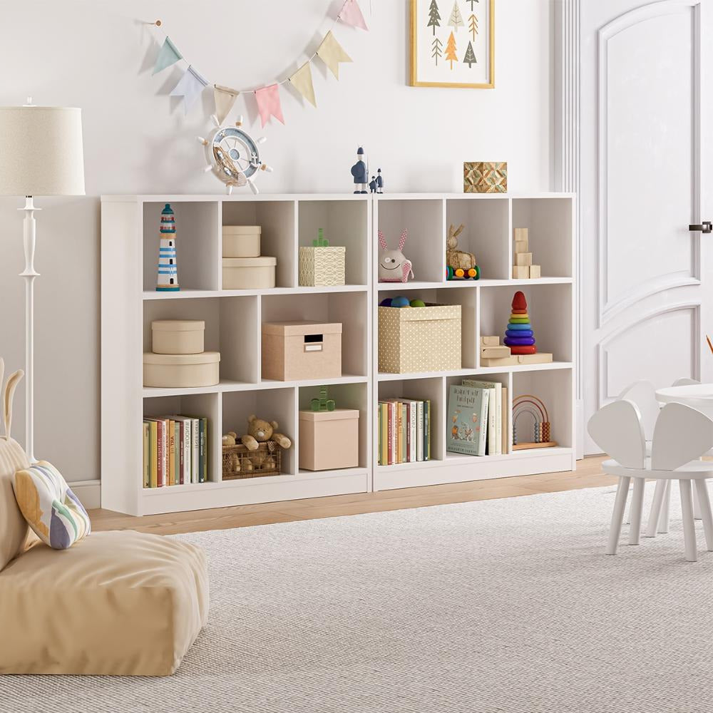 Milanese 8 Cube Wooden Display Unit | Modern Wooden Bookshelf Storage Shelving Unit