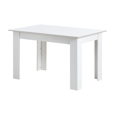 Bianco Nuovo Extendable 120-160cm Dining Table | Wooden Finish Modern Kitchen Table