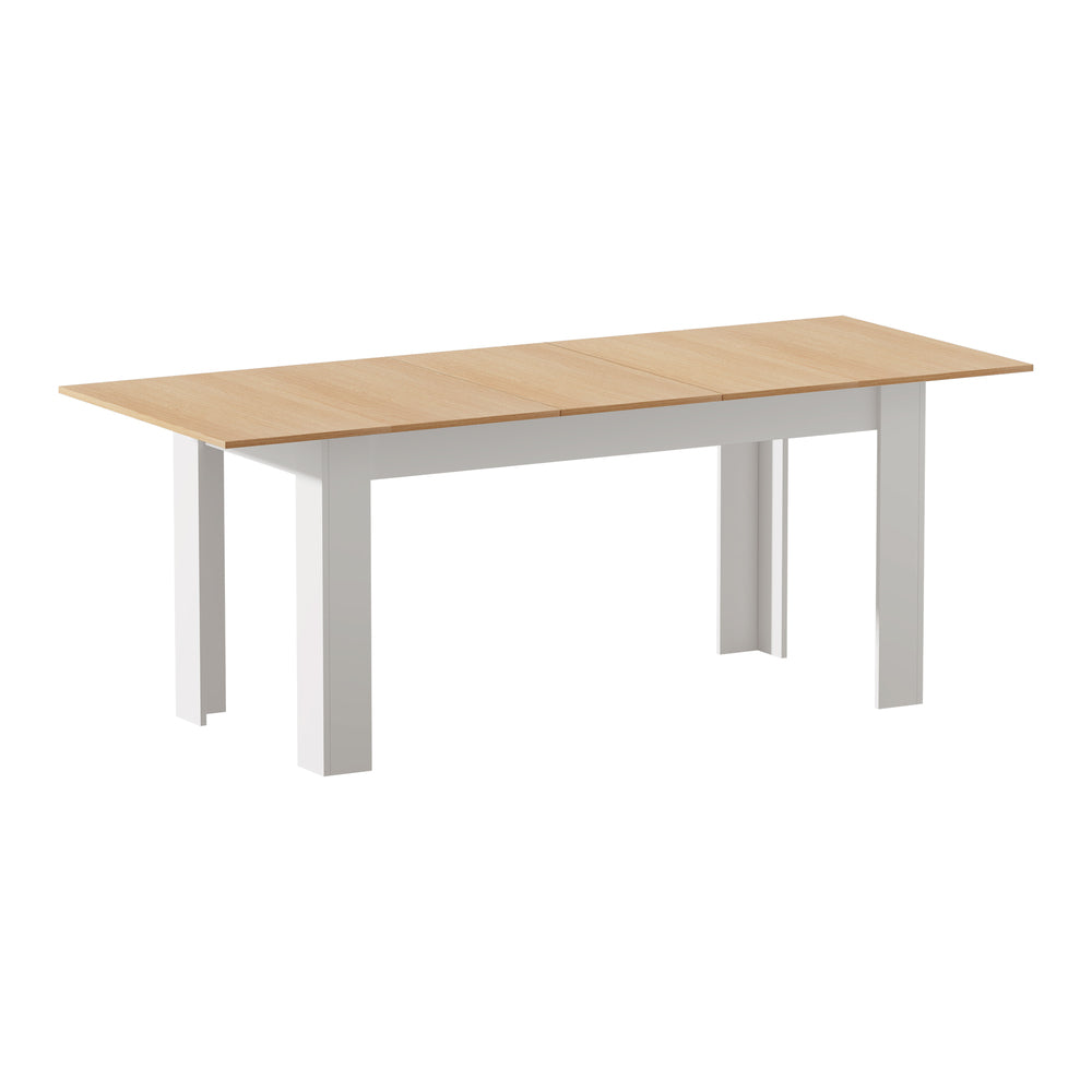 Bianco Nuovo Extendable 160-200cm Dining Table | Wooden Finish Modern Kitchen Table