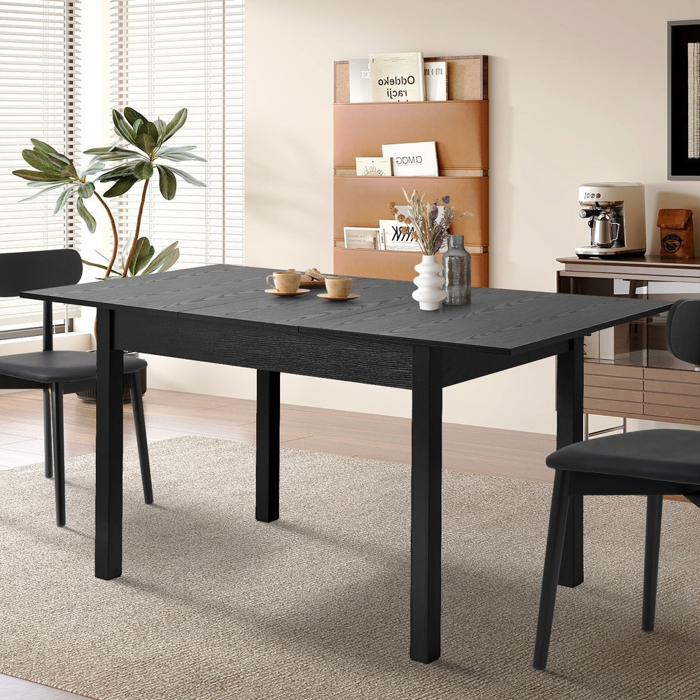 Tuscana Extendable 120-160cm Dining Table | Versatile Woodgrain Finish Modern Kitchen Table