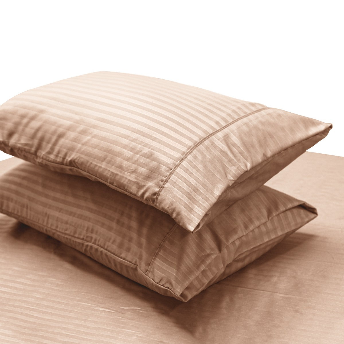 2000TC Pin Stripe Bamboo Cooling Fitted Sheet Combo Set | Hotel Quality Jacquard Bamboo Sheets