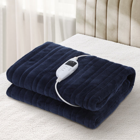Nuvola Super Warm Electric Heated Blanket with Auto Off | 9 Heat Setting Fleece Electric Blanket