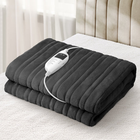 Nuvola Super Warm Electric Heated Blanket with Auto Off | 9 Heat Setting Fleece Electric Blanket