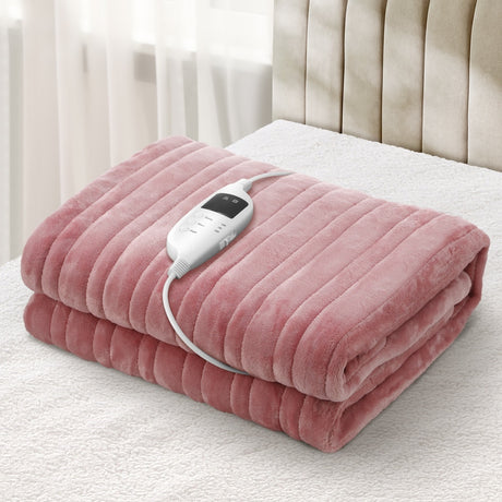 Nuvola Super Warm Electric Heated Blanket with Auto Off | 9 Heat Setting Fleece Electric Blanket
