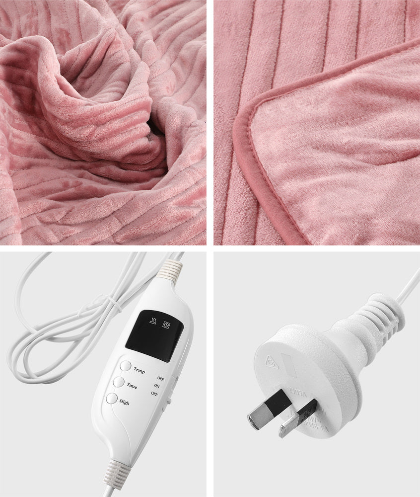 Nuvola Super Warm Electric Heated Blanket with Auto Off | 9 Heat Setting Fleece Electric Blanket