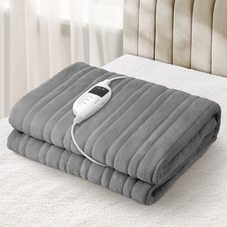 Nuvola Super Warm Electric Heated Blanket with Auto Off | 9 Heat Setting Fleece Electric Blanket