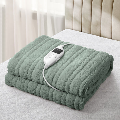 Nuvola Super Warm Electric Heated Blanket with Auto Off | 9 Heat Setting Fleece Electric Blanket